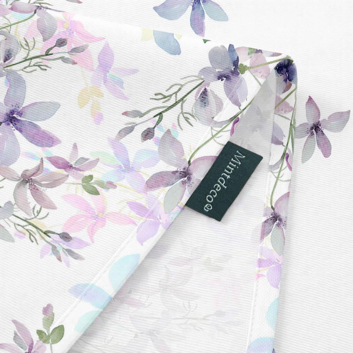 Nappe anti-taches ELISE VIOLET - coton mélangé