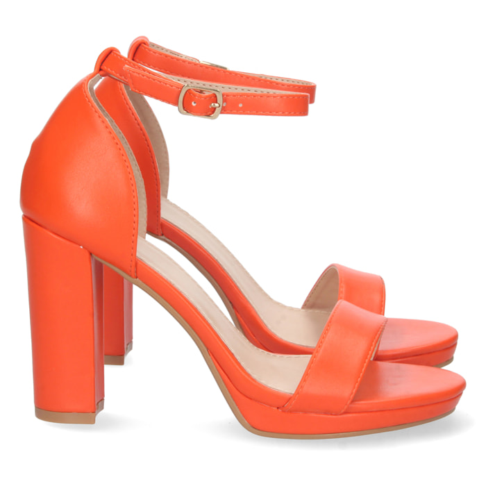 Sandalia de Tacon Ankle Strap con Hebilla