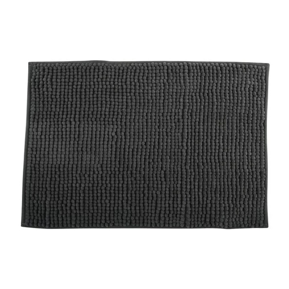 Tapis de bain Microfibre CHENILLE Gris Foncé MSV