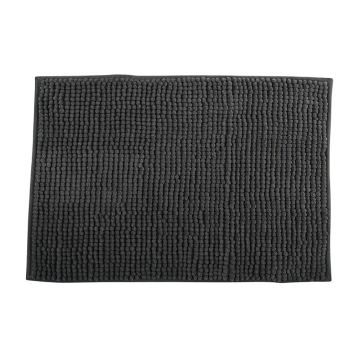 Tapis de bain Microfibre CHENILLE Gris Foncé MSV