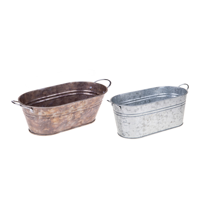 Ovalina Con Manici 36 Cm - Pezzi 3 - 36X14X16cm - Colore: Altro - Bianchi Dino - Decori Casa E Complementi