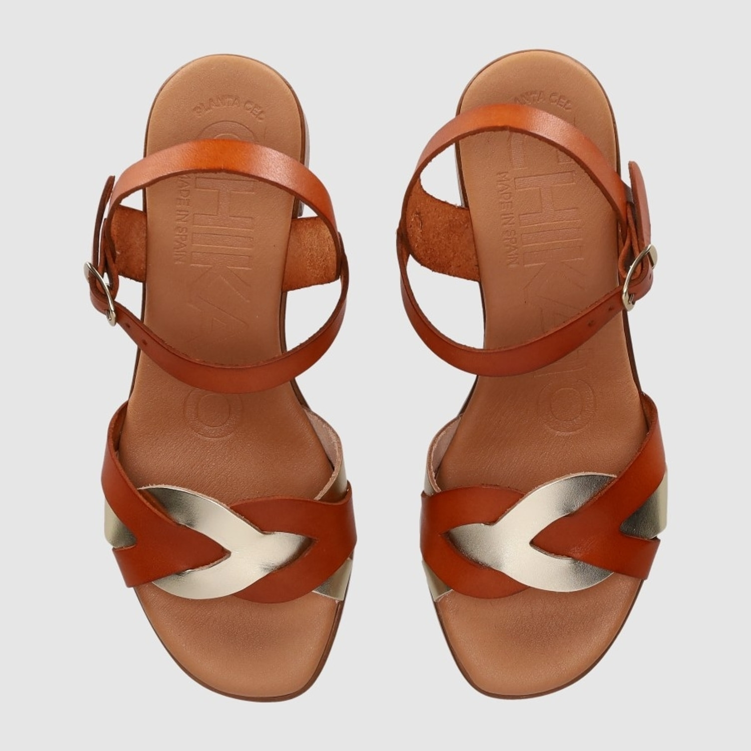 Sandalias de Piel - Multi-Cuero - Tacón: 5 cm