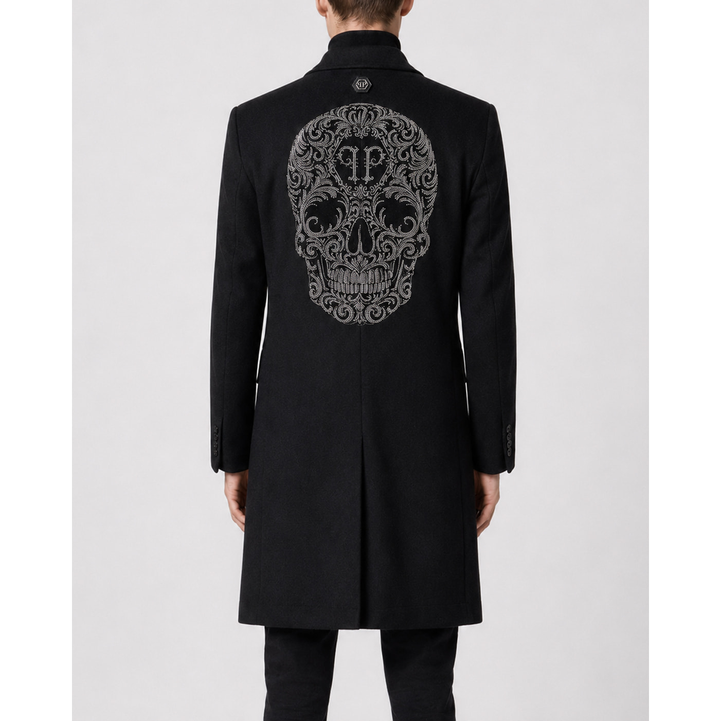 PHILIPP PLEIN Abrigo largo SKULL