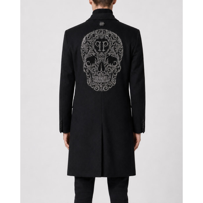 PHILIPP PLEIN Abrigo largo SKULL