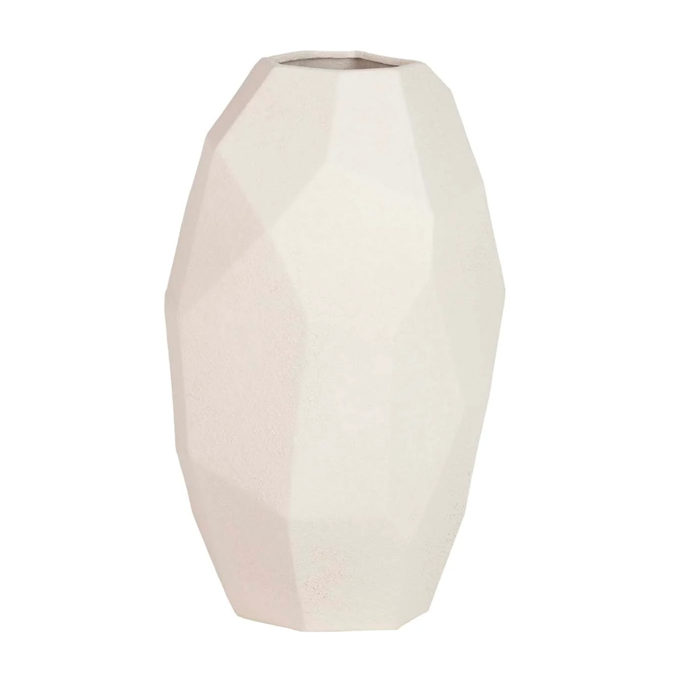 Florero Cerámica Beige  27x27x48 Cm