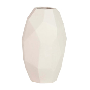 Florero Cerámica Beige  27x27x48 Cm