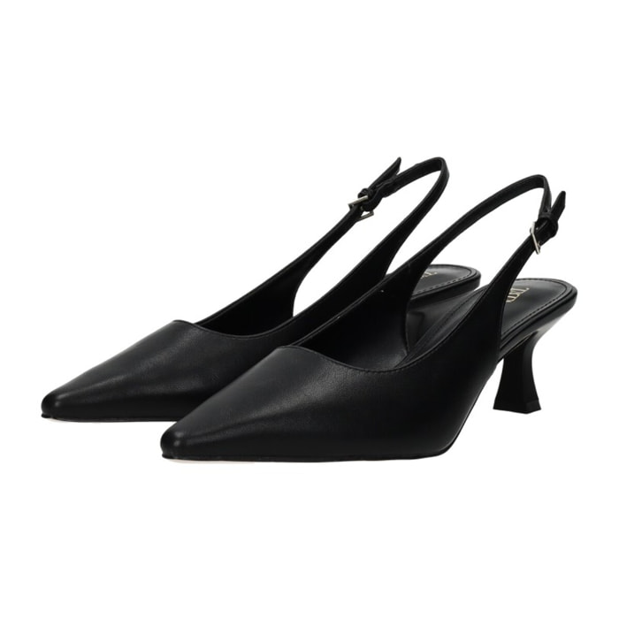 Décolleté sling back Donna Tata Italia Nero