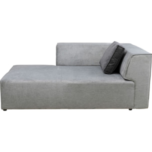Méridienne d'angle canapé Infinity gris Kare Design