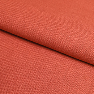 Torchon de cuisine en coton uni aspect tissé - Terracotta