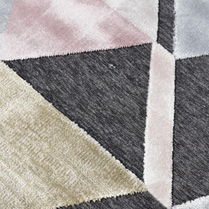 Tapis salon et chambre tissé en viscose motif scandinave SEHI