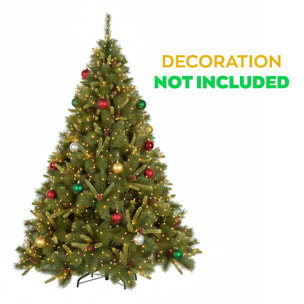 Alabaster - Albero di Natale Tradizionale con Pigne in PVC e PP Ø99x150H cm, 468 Punte