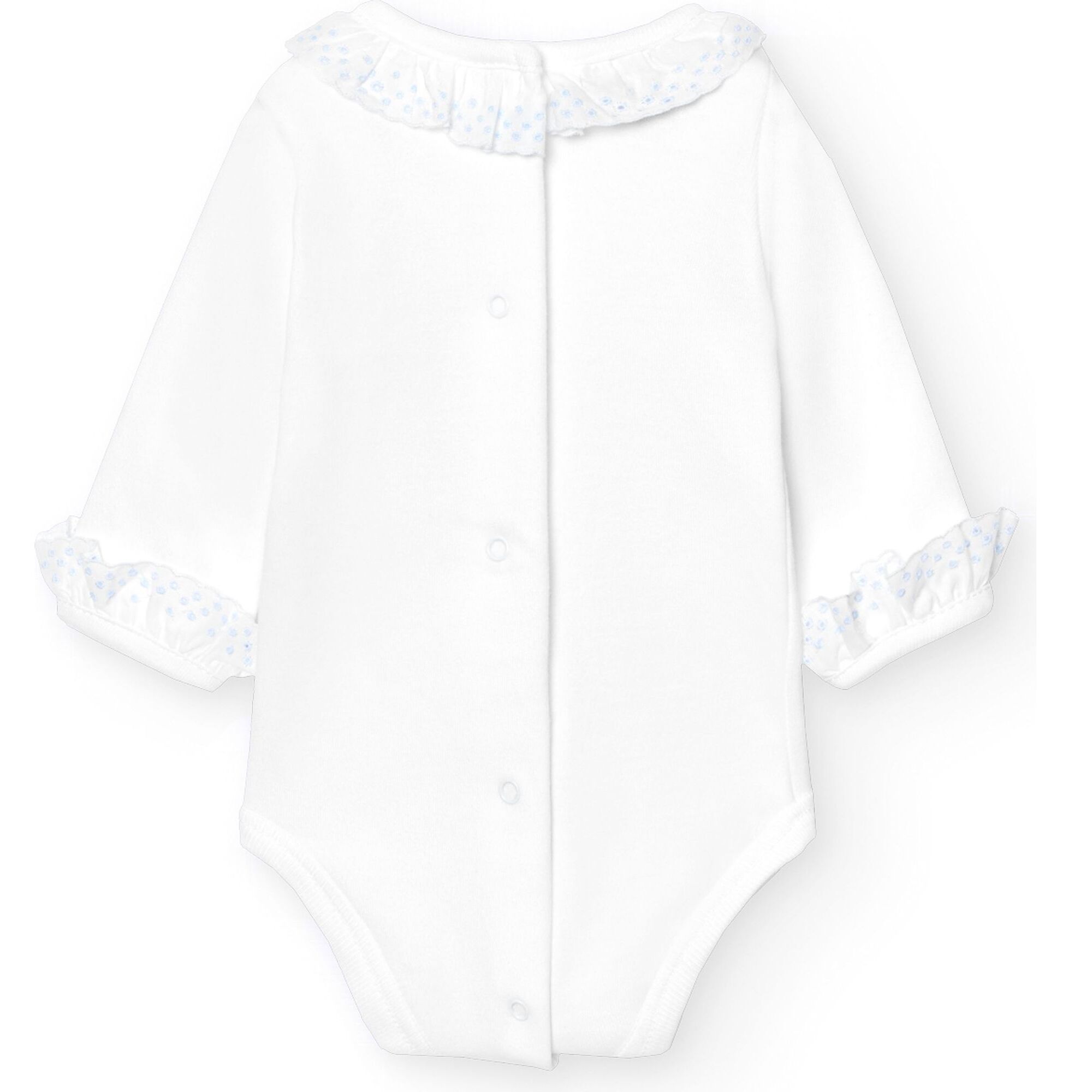 Body bebé manga larga cuello batista