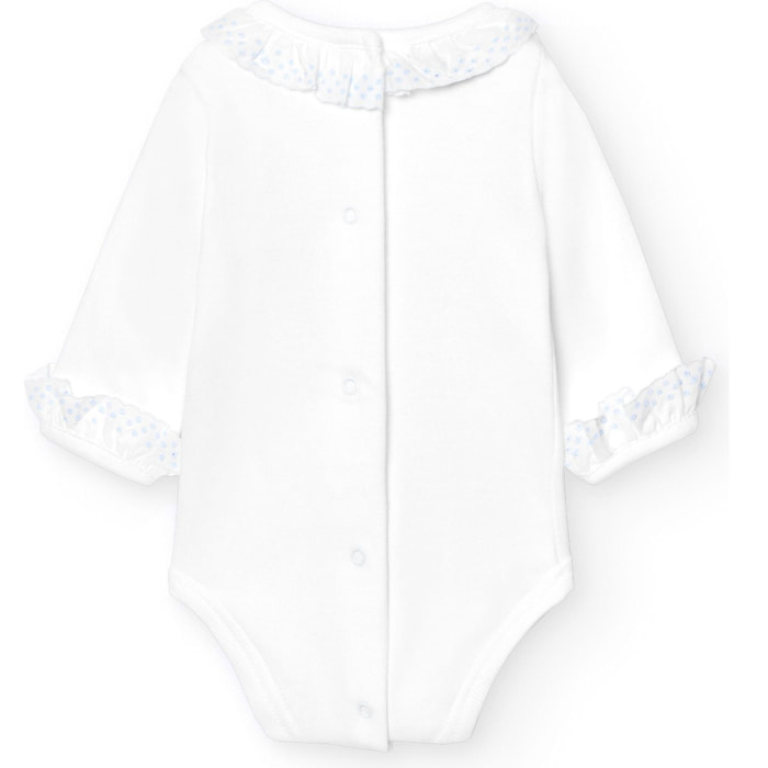 Body bebé manga larga cuello batista