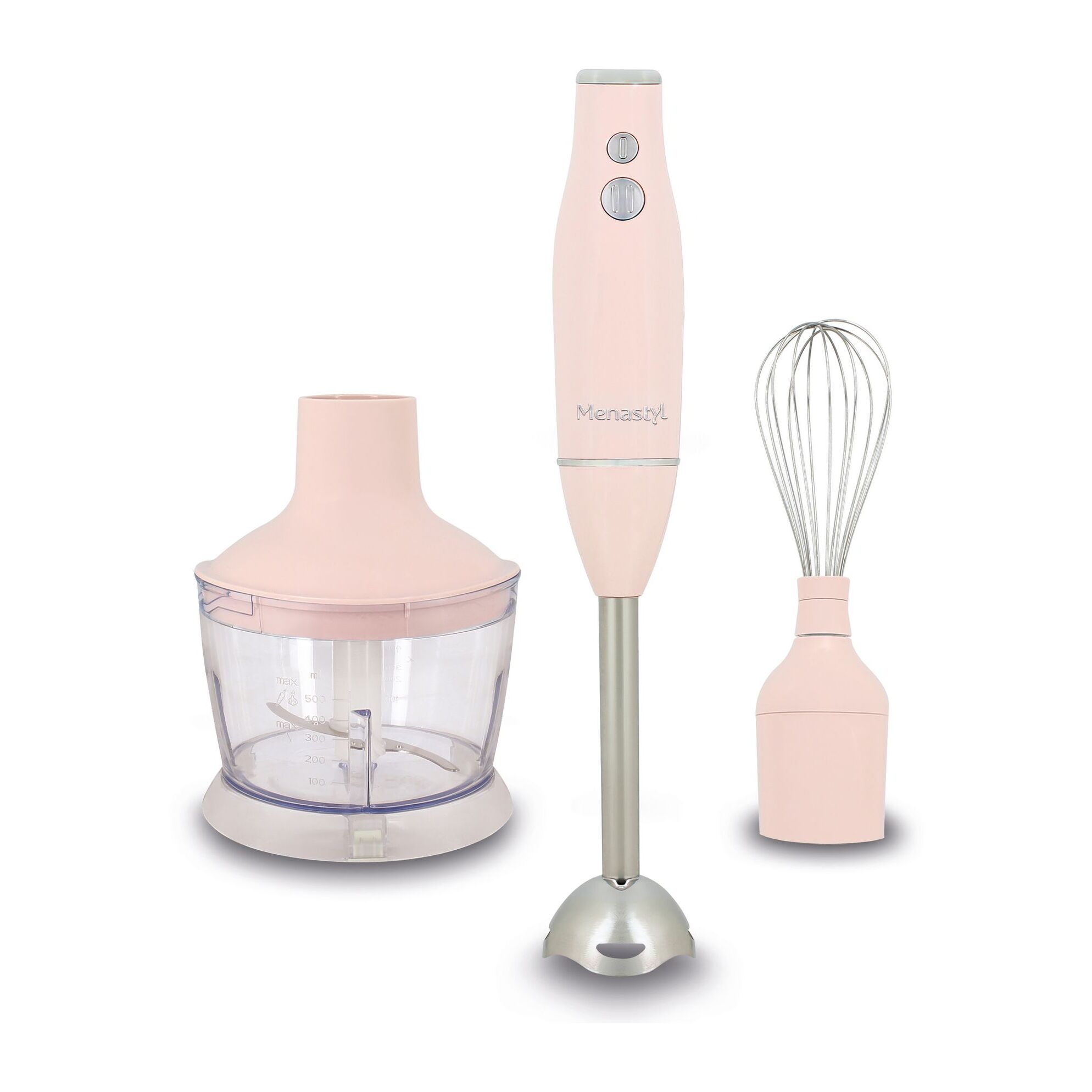 Mixeur multifonction 3 en 1 rose RETRO