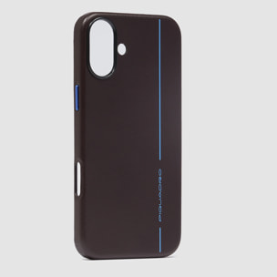 Piquadro Étui en cuir pour iPhone® 16 Plus avec écran 6,7