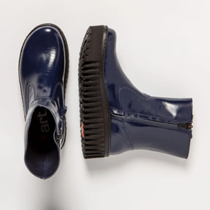 Botines 1531 NAPPA SHINNY NAVY/BRIGHTON color Navy