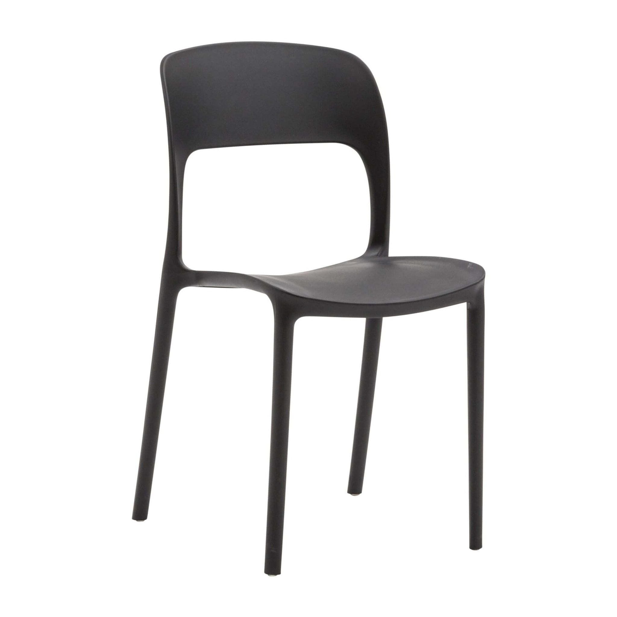 Set di 4 sedie SOUTH BEACH in polipropilene nero