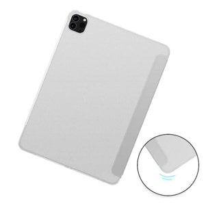 Étui Smart Cover iPad Pro 11' (2018/2020/2021) / iPad Air 4 (2020) / iPad Air 5 (2022) Argent à Rabat avec Support