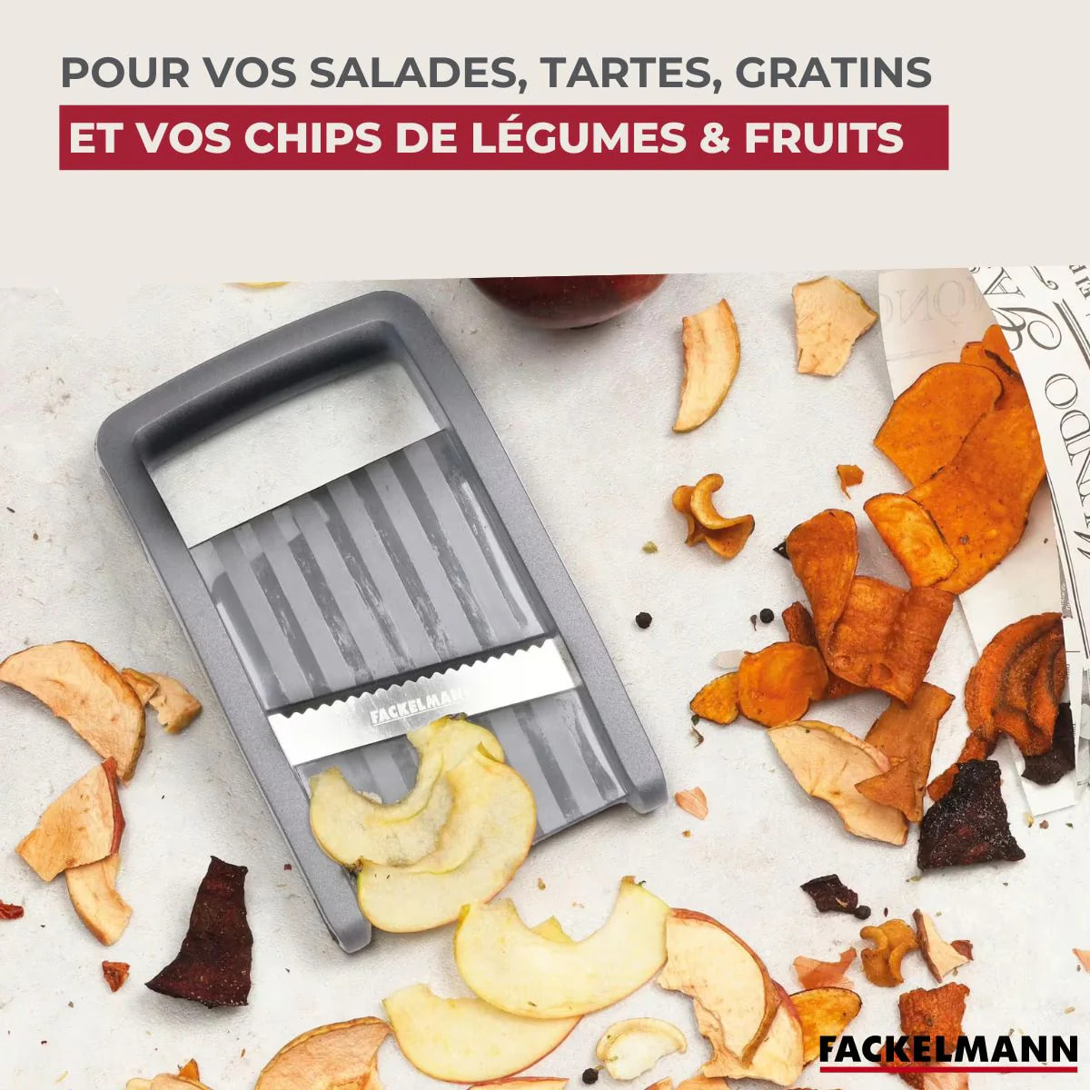 Ensemble de 2 Mini mandolines professionnelle Fackelmann Handmade Tradition