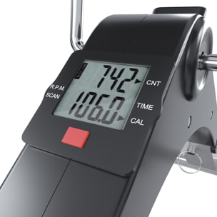 Pedaliera Riabilitazione Mini Cyclette Dispositivo Pieghevole Per Anziani Pedali Antiscivolo Display LCD Esercizio Fitness Da Tavolo Scrivania