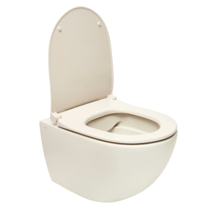 Sento WC sans bride SmoothFlush + Abattant frein de chute, Taupe mat (7848-020-6147)