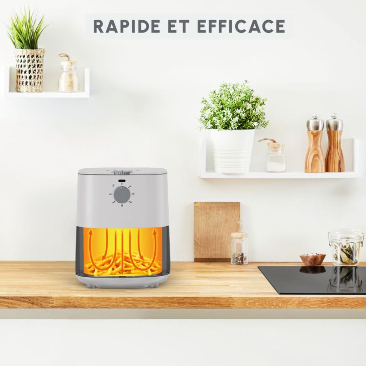 Friteuse sans huile MOULINEX easy fry essential nube EZ130A20