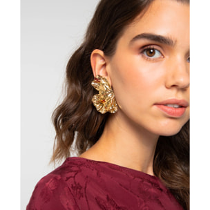 Pendientes en forma de pétalo irregular