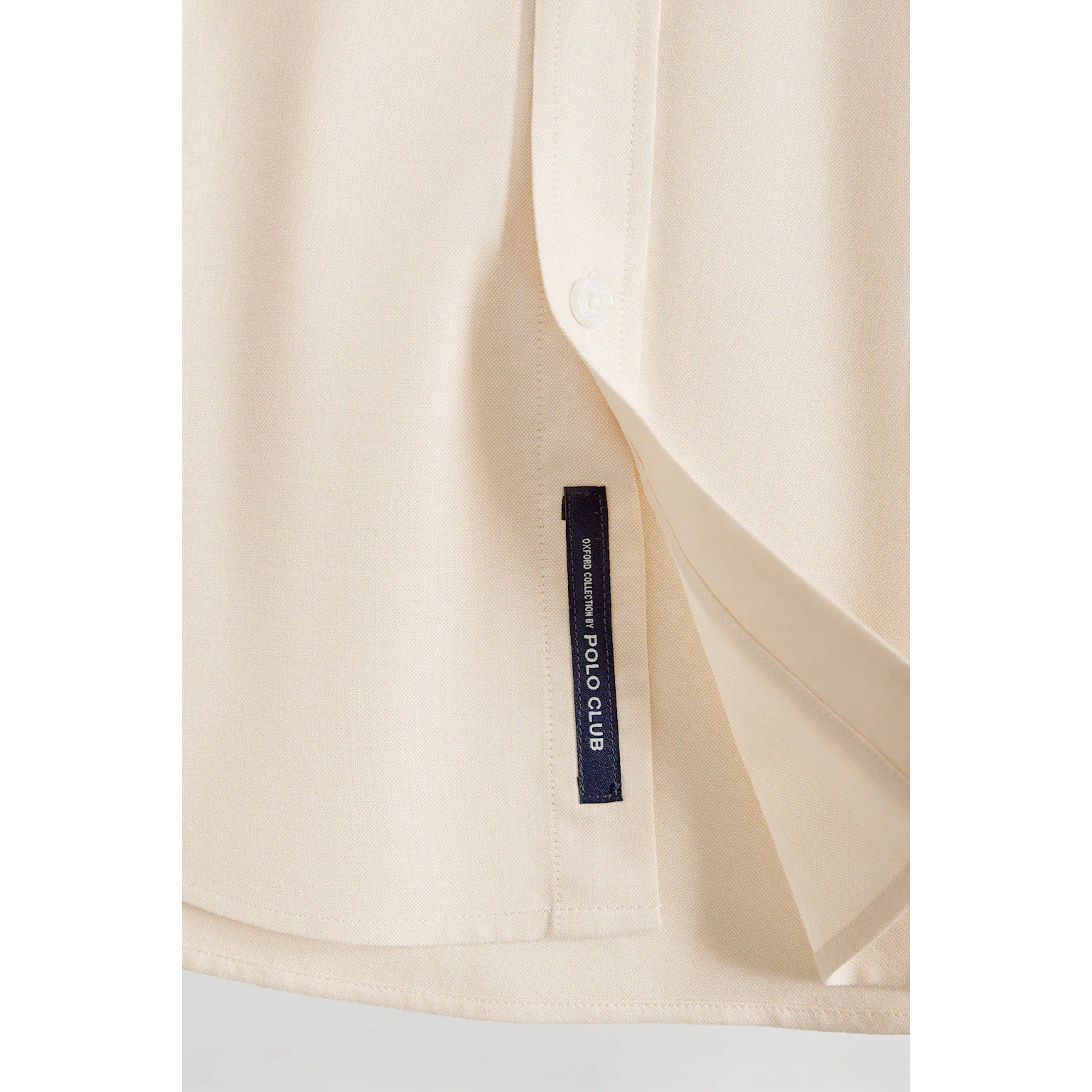 Camisa Oxford beige con logo Rigby Go