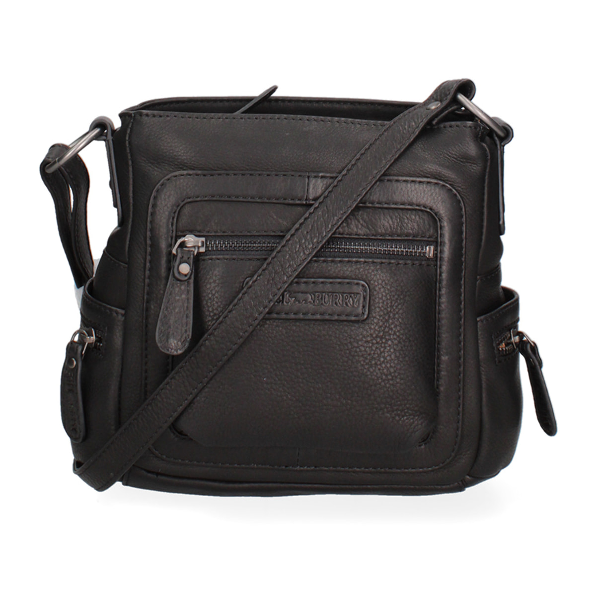 Borsa a tracolla da uomo In Vera pelle Made in Italy 23x21x10 cm