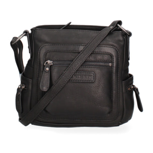 Borsa a tracolla da uomo In Vera pelle Made in Italy 23x21x10 cm