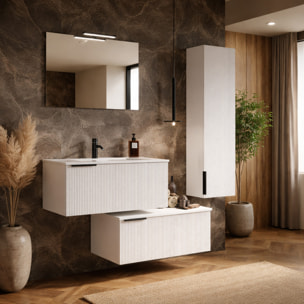 MOBILE DA BAGNO CANNES 90 BIANCO - 7 PEZZI