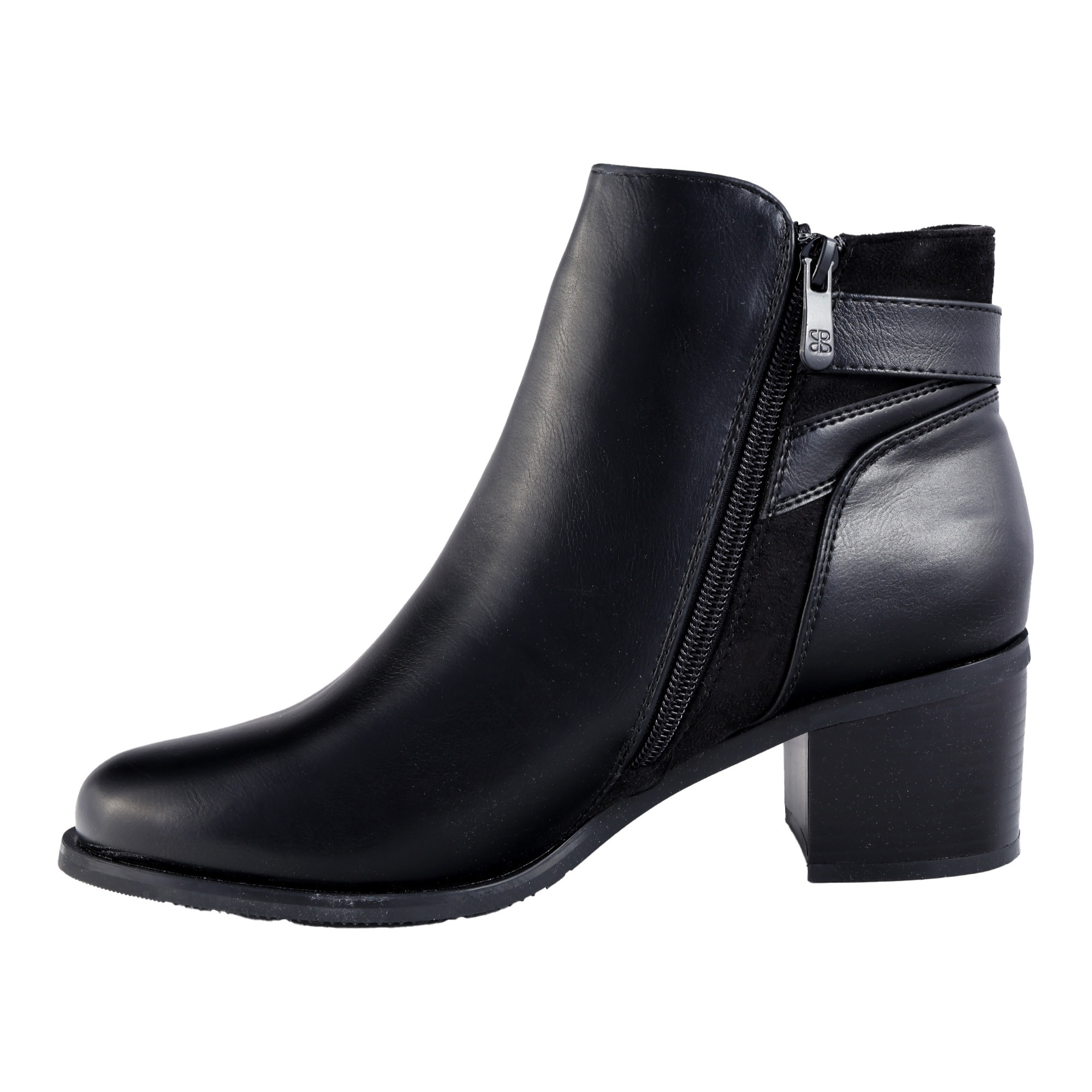 Tronchetti in simil pelle e fibbia laterale