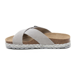 SANDALO CON ZEPPA BILLOWY GRIGIO