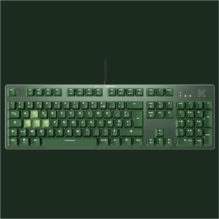 Clavier gamer SKILLKORP K15 VERT Progress