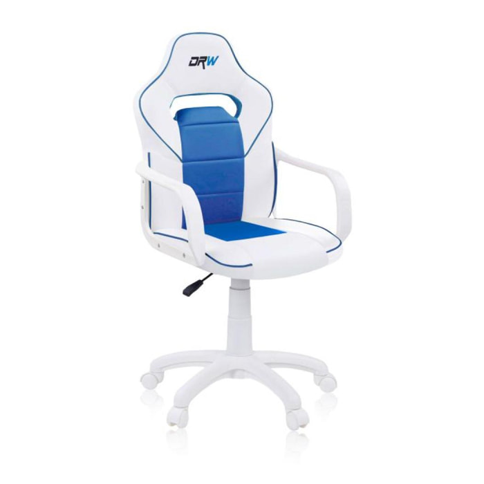 Silla gaming azul DRW Blanco - Azul DRW