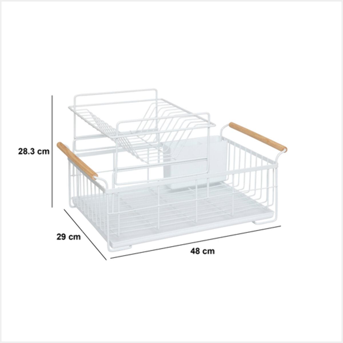 Égouttoir "Naturéo" en acier 48x29cm