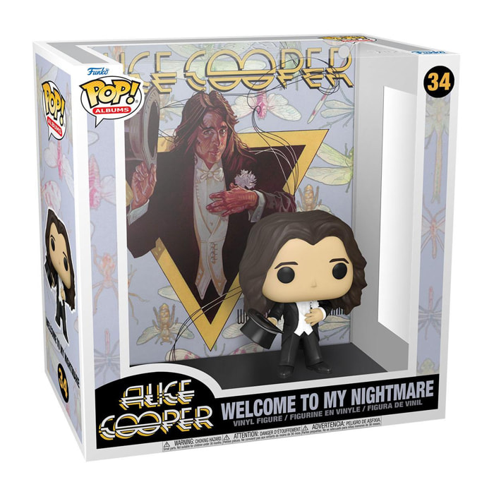 Alice Cooper Funko Pop Album Vinile Figura Welcome To My Nightmare 9 Cm