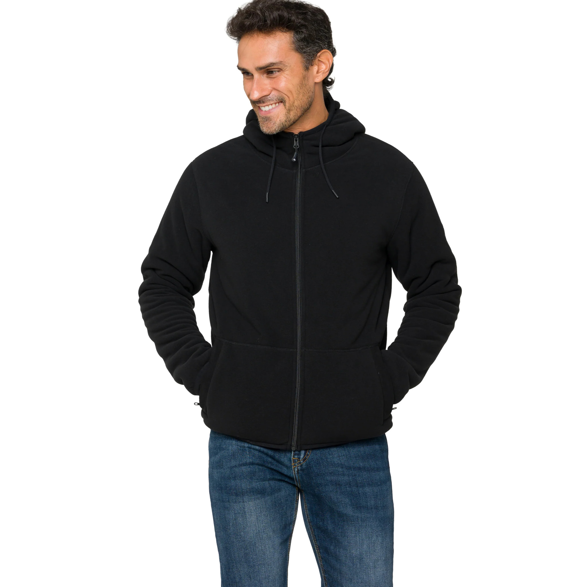 Giubbino BLIZZARD imbottito in felpa Nero
