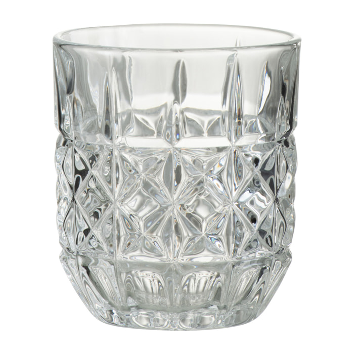 J-Line verre Whisky - transparent - coffret cadeau - 4 pcs