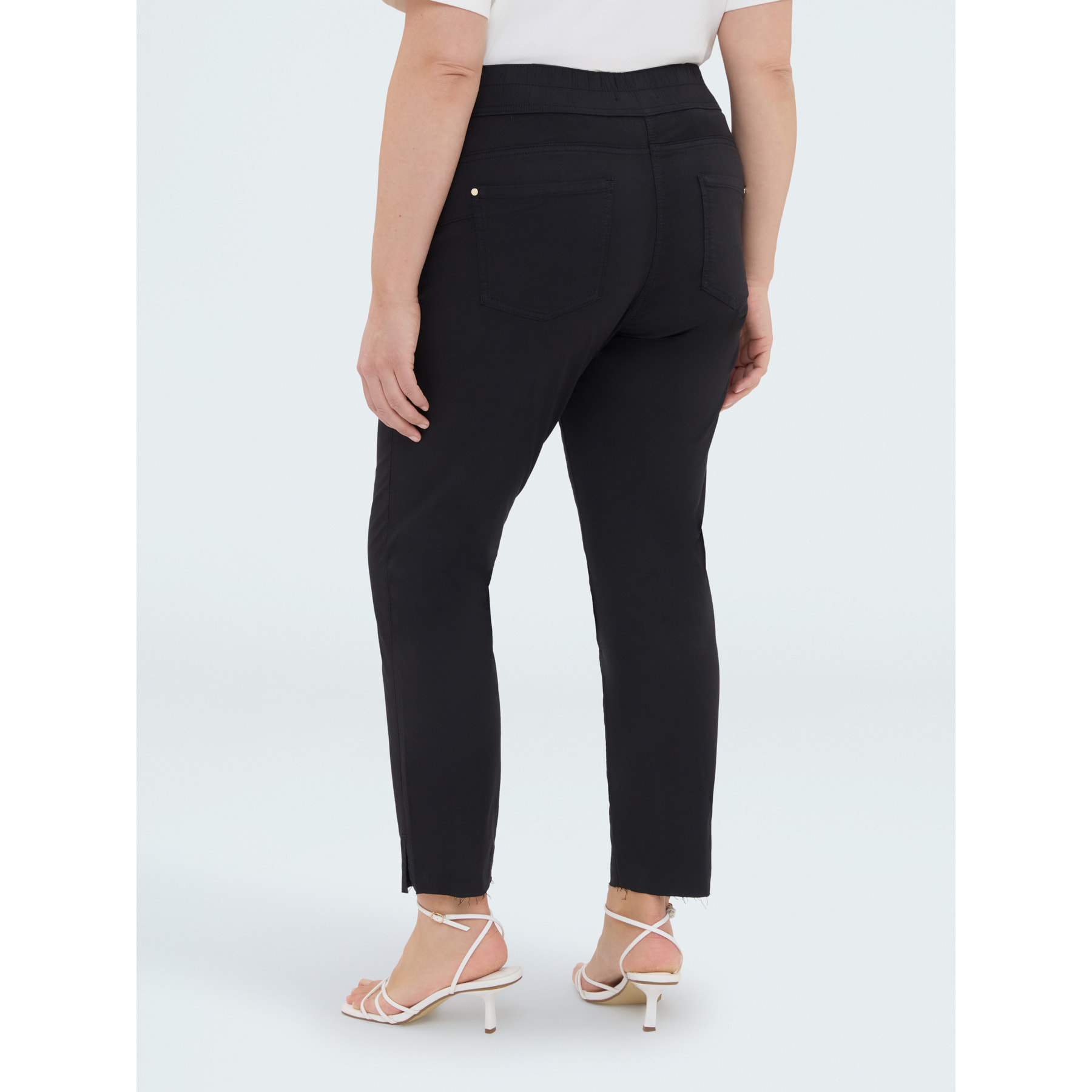 Fiorella Rubino - Pantaloni Skinny cotone - Nero