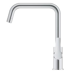 62x44 cm évier avec égouttoir réversible en Granite, à encastrer, noir + mitigeur lavabo/cuisine Grohe Start (SATSE2BG304)