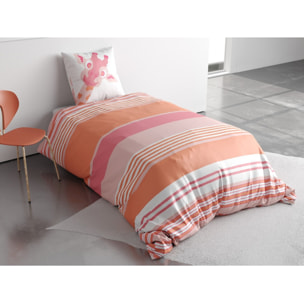 Parure de housse de couette coton LOUMA Blush