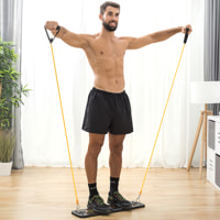 Sistema di Allenamento con Bande di Resistenza - Nero - ABS, Ppy Gomma - 67x19 cm