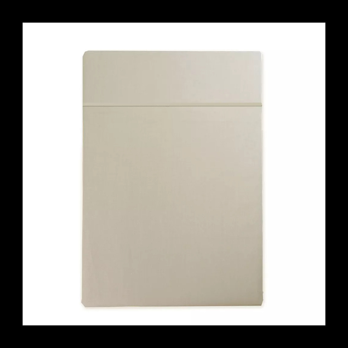 Drap plat satin de coton uni beige Ava uni lin