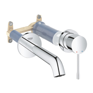 Mitigeur lavabo mural GROHE Essence Taille M chromé avec corps encastré