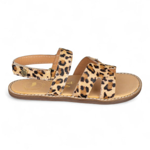 SANDALIA BAREFOOT PIEL CHETTO PALA ANIMAL PRINT