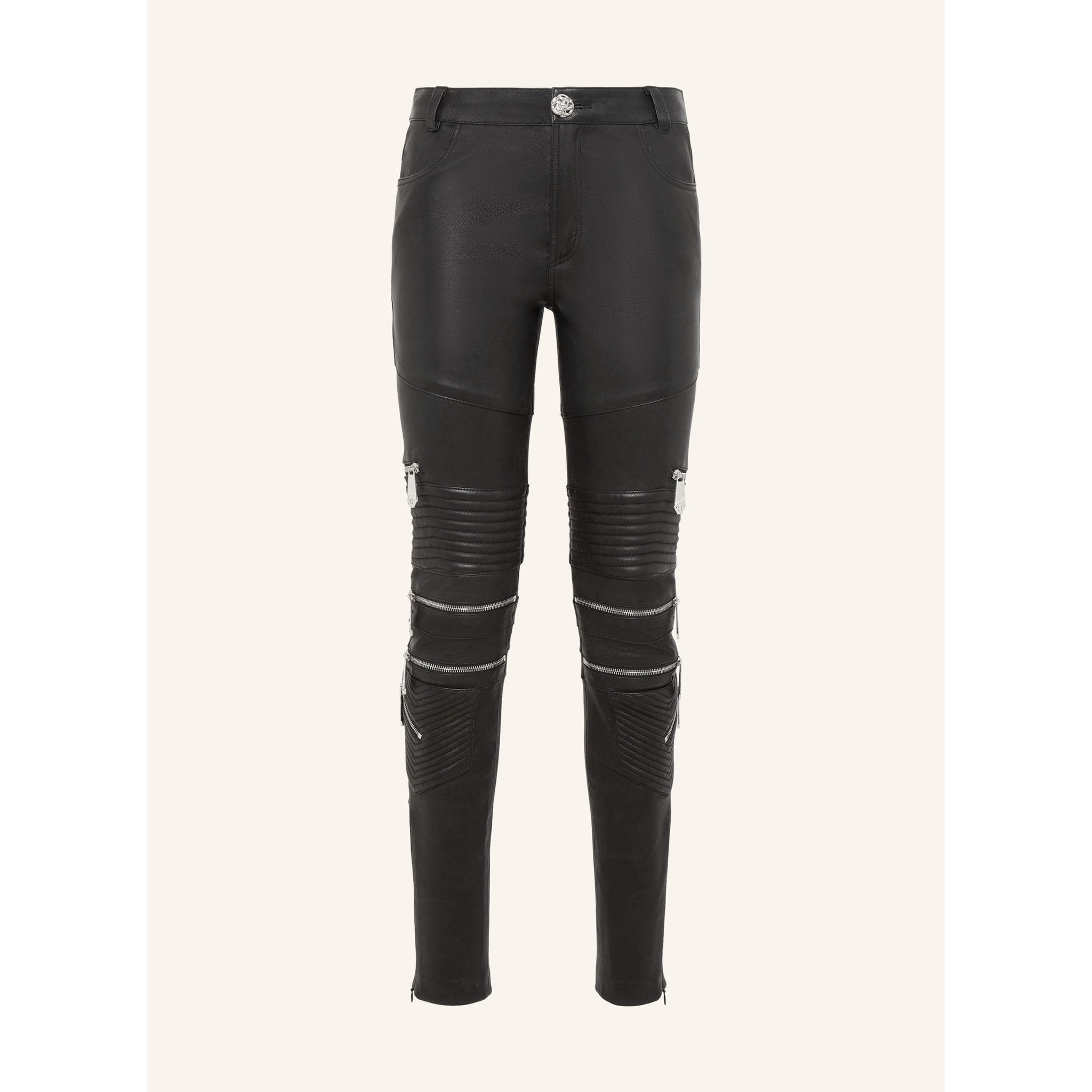 PHILIPP PLEIN Leather Trousers