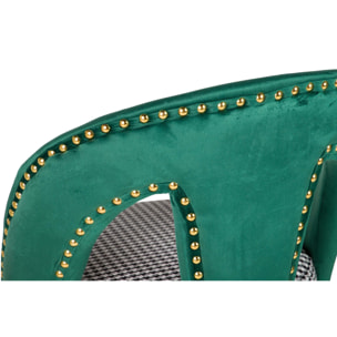 Taburete Bar Velvet Verde Harbor 46x53x106 Cm