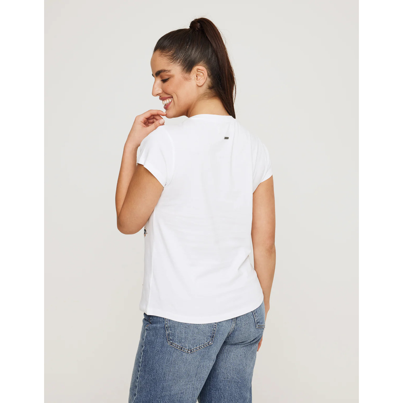 Camiseta Manga Corta Blanco - Olhos