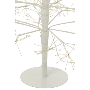 J-Line décoration Arbre - blanc chaud - acier - blanc - large - LED